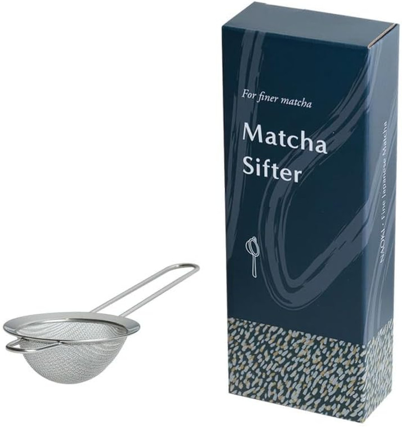 Naoki Matcha Large Stainless Steel Matcha Tea Sifter with Handle Matcha Set – El