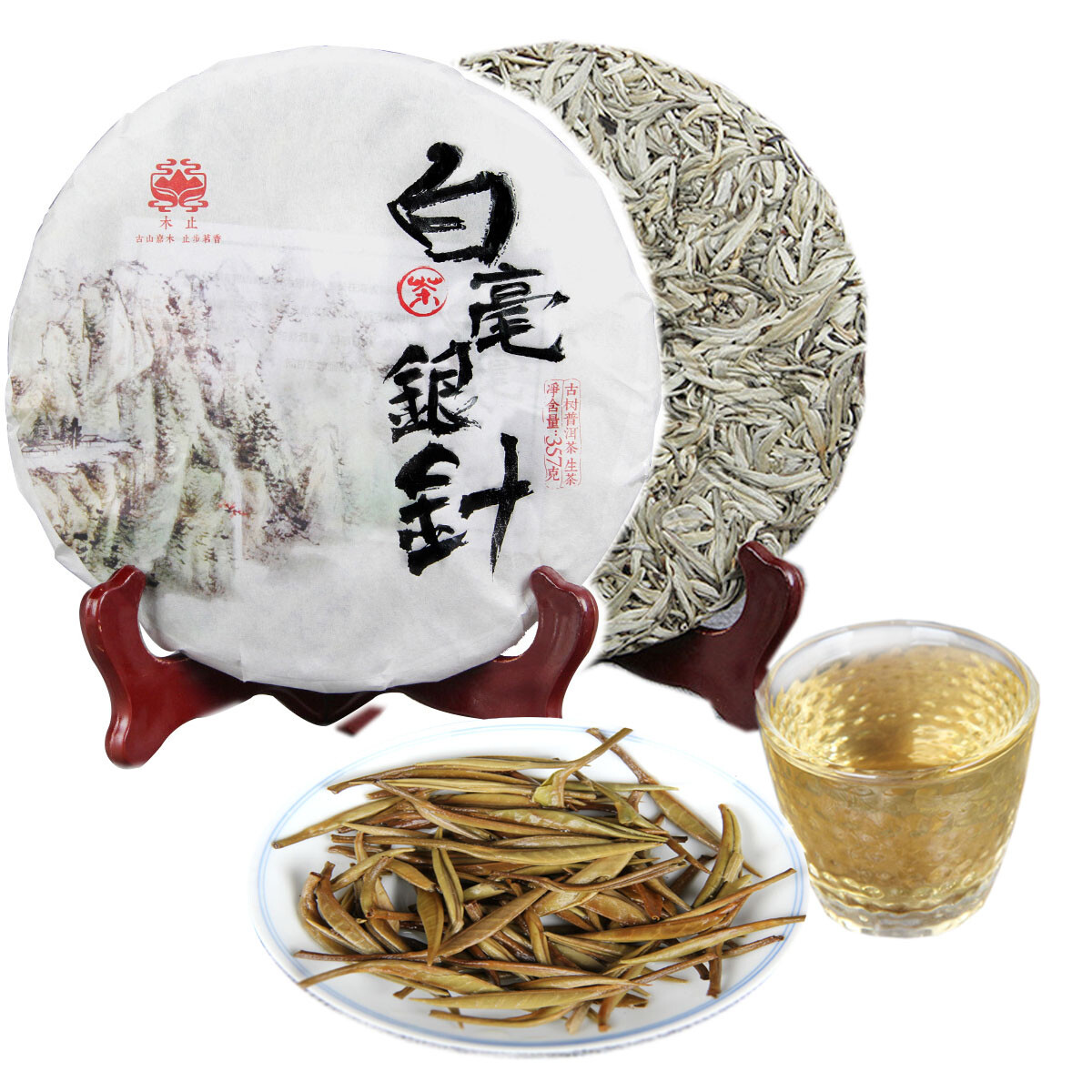Ancient Tree White Silver Needle Tea Pu Erh Single Bud Loose Leaf Healthy Drink