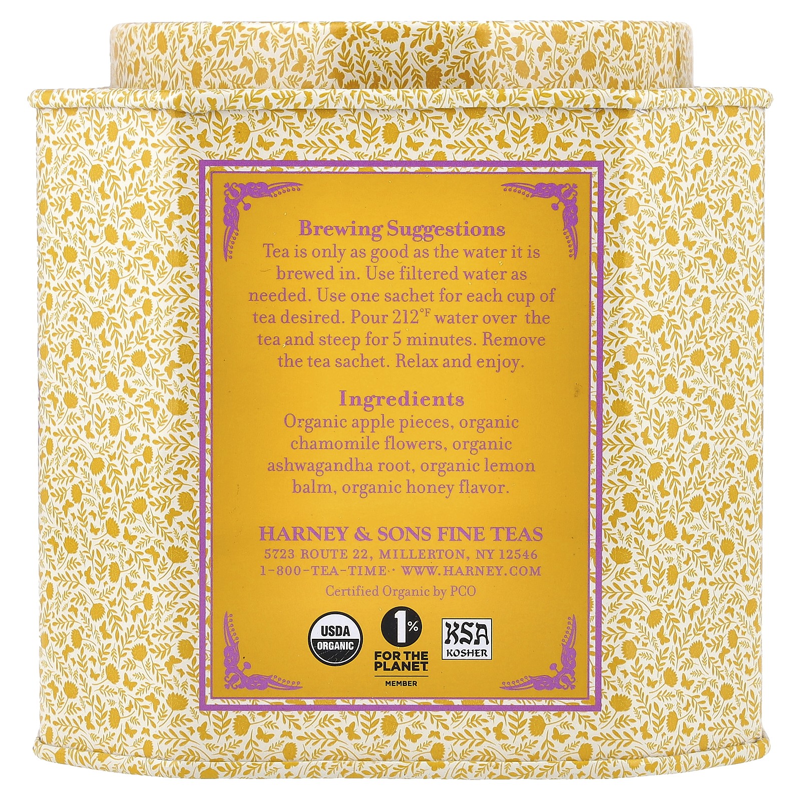 Honey Chamomile , 30 Sachets, 1.69 oz (48 g)