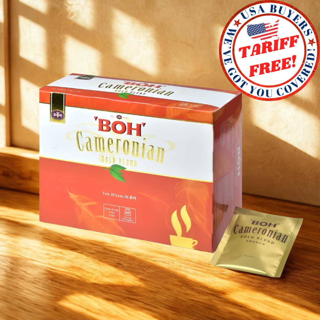 BOH Plantation Cameronian Gold Blend Tea 60 teabags Foil Sealed Malaysia Cameron