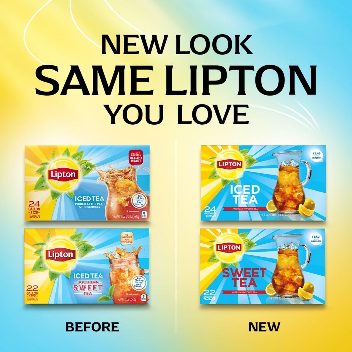 Lipton Unsweetened Iced Tea Gallon-Sized Tea Bags (24 Pack)