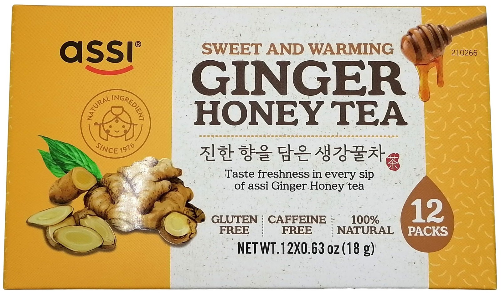 Instant Ginger Tea with Honey – 12 Bags X 0.63oz