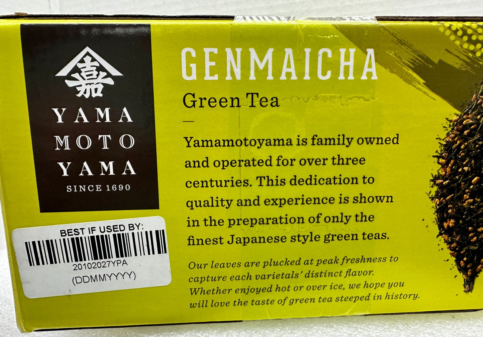 Yama Moto Yama Genmaicha Green Tea x90 Bags w/ Roasted Rice Yamamotoyama 2027