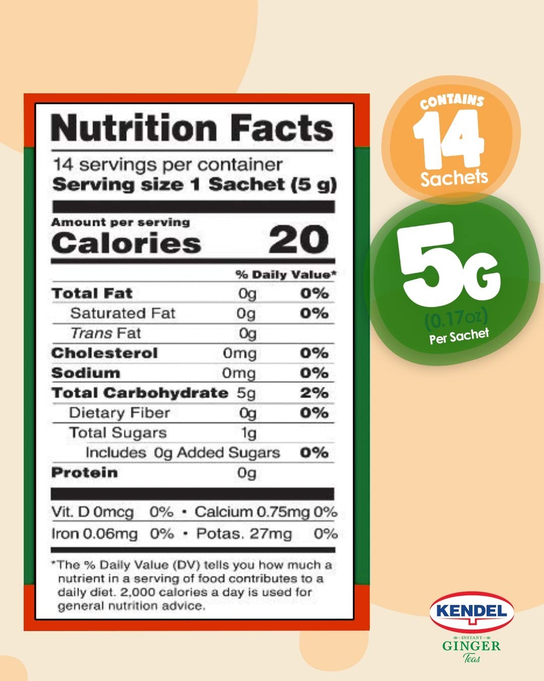 Instant Ginger Tea – Unsweetened Real Ginger Powder Drink – Caffeine Free Dig…