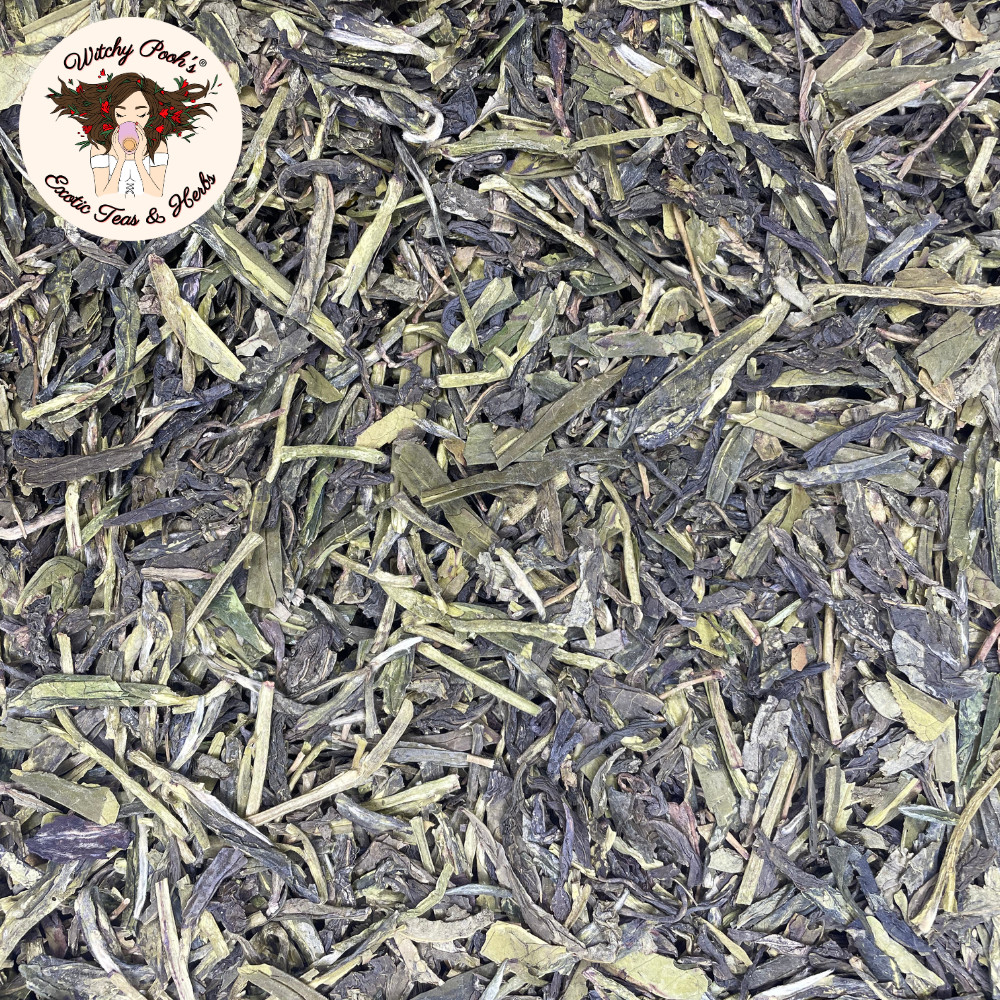 Dragon Well Loose Leaf Green Tea, High Caffeine Equal to Coffee