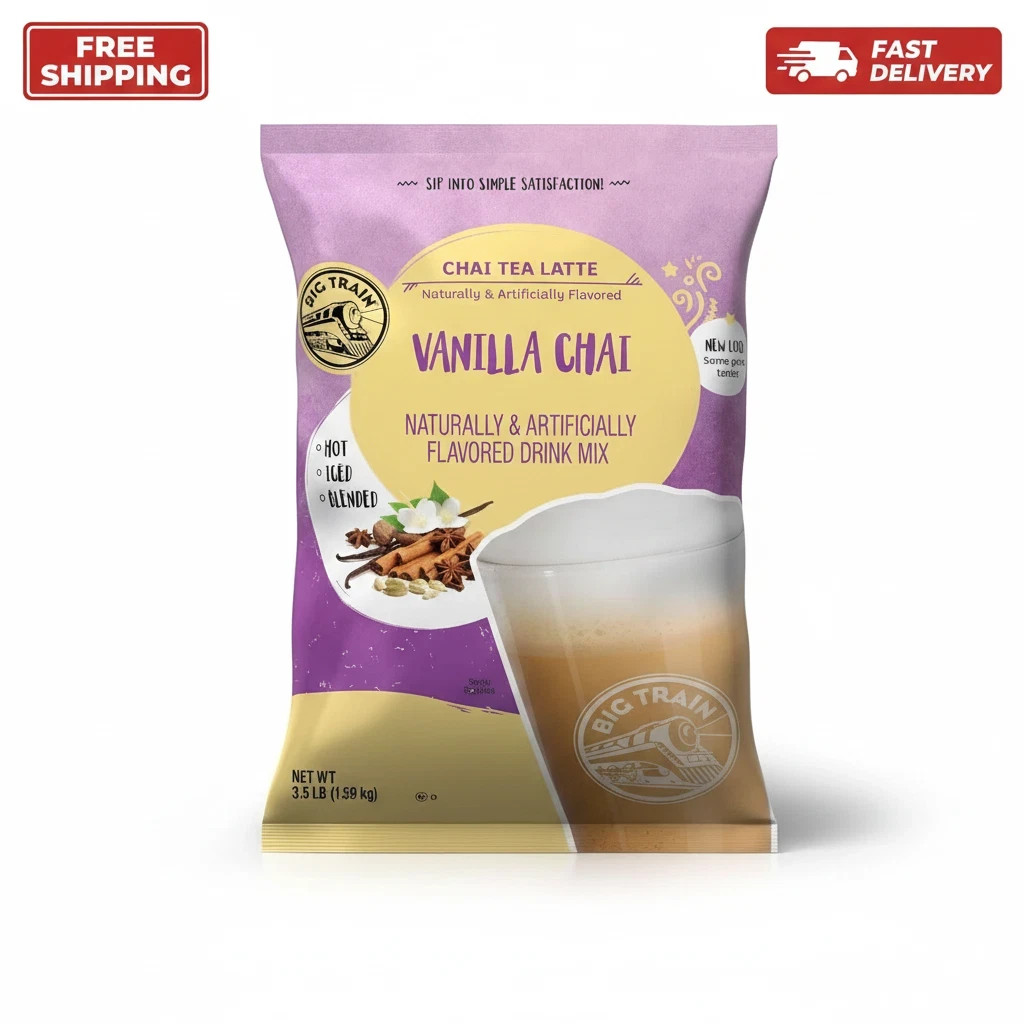 Big Train Vanilla Chai Tea Latte Beverage Mix, 3.5 Pound (Pack of 1)