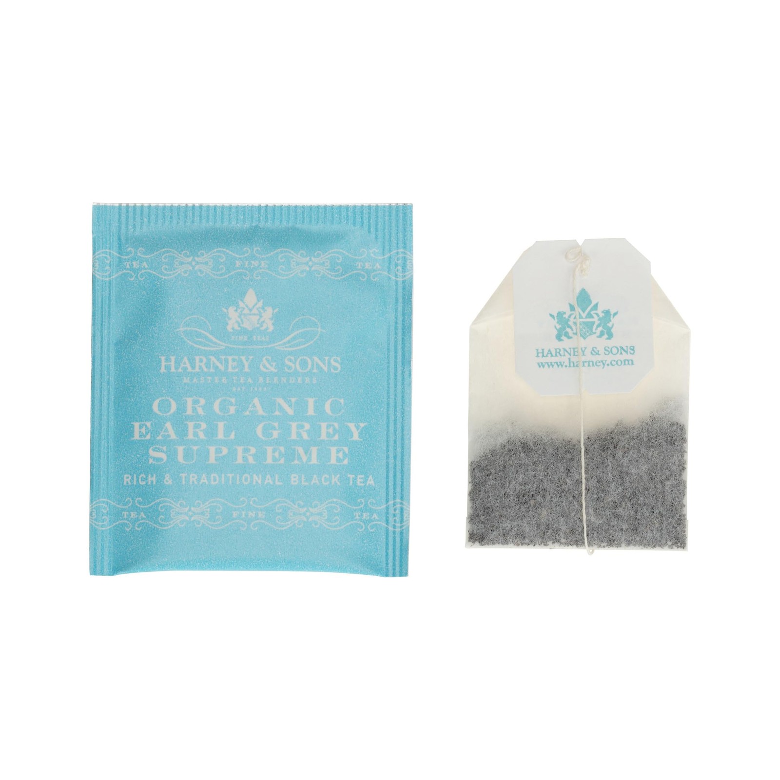Harney & Sons Organic Earl Grey Supreme | Box of 50 Count (Pack 1), Blue