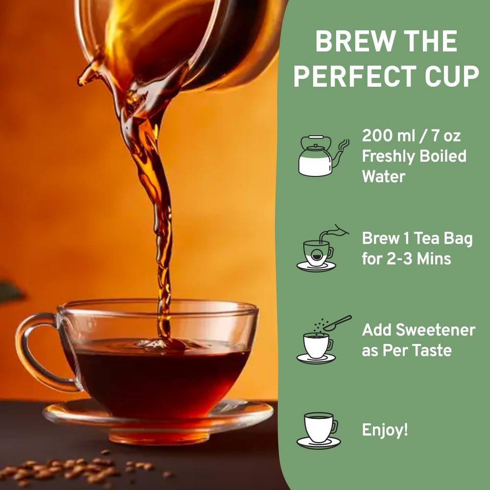 HANDPICK, Organic Earl Grey Black Tea Bags (100 Count) Double Bergamot Oil | Caf