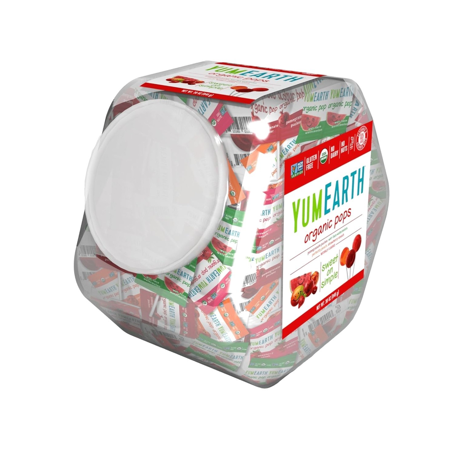 Organic Lollipops Variety Pack 125 Count