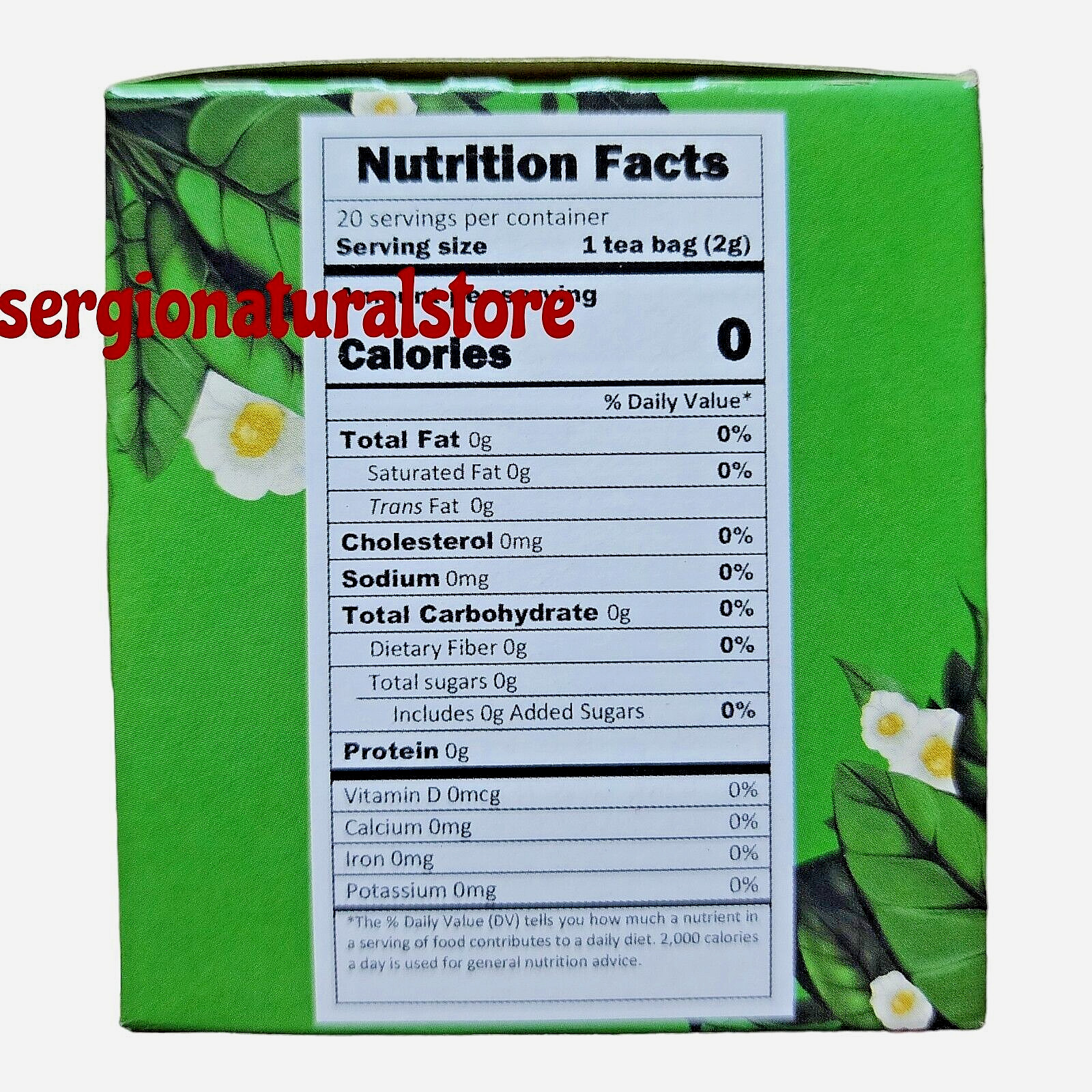 Te Verde Mexicano (100% Camellia Sinensis) Green Tea 20 Bags Free Shipping