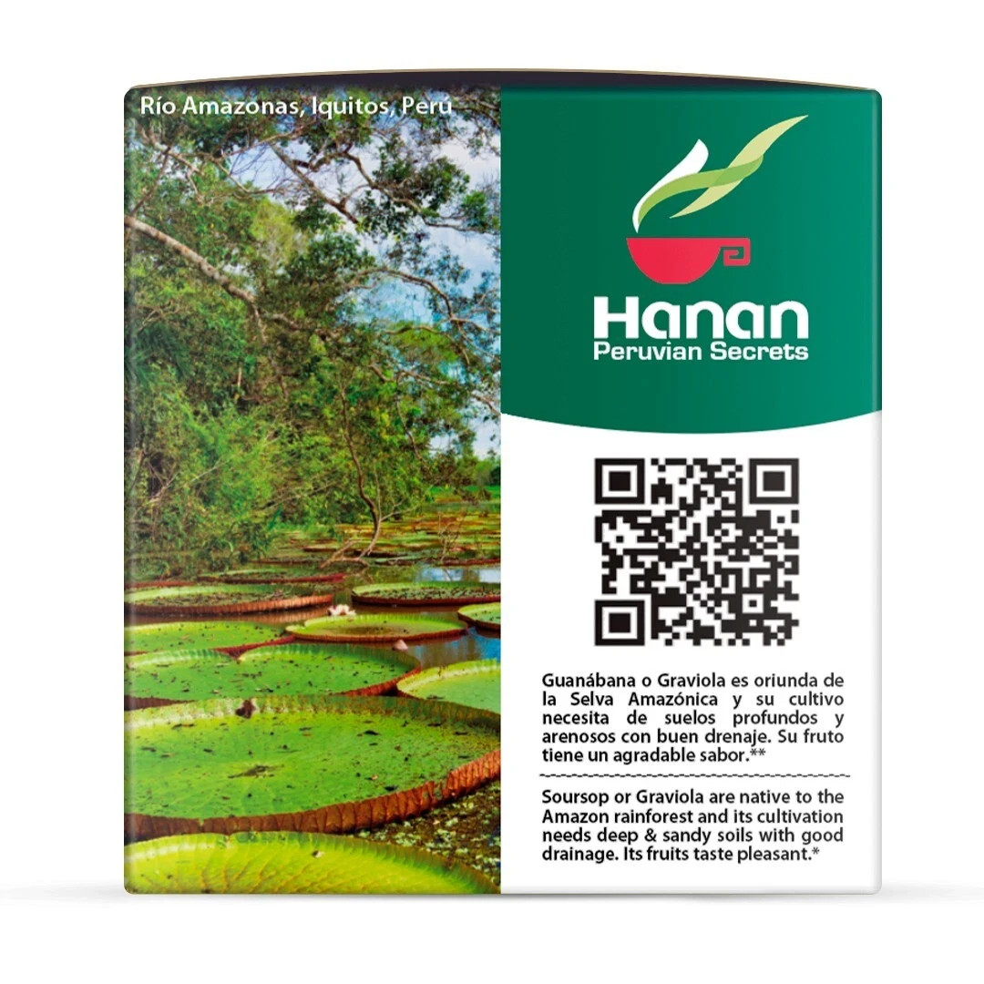 Hojas De Guanabana Graviola Herbal Tea | 100% Natural Soursop Leaves 25 Teabag