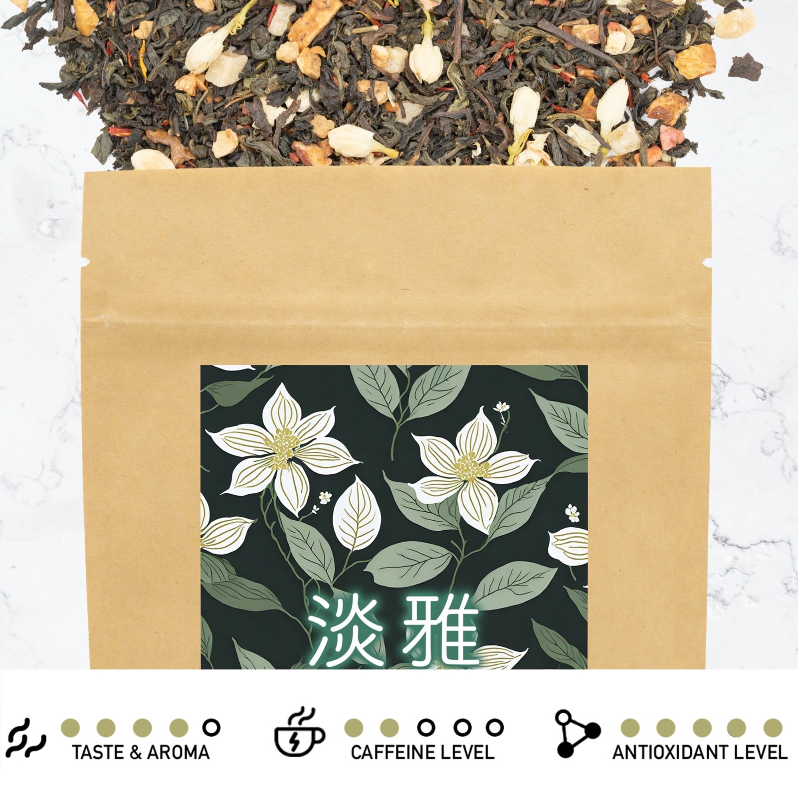 Leafmessage Tea – Jubilant Jasmine Oolong Floral Tea 淡雅 85g