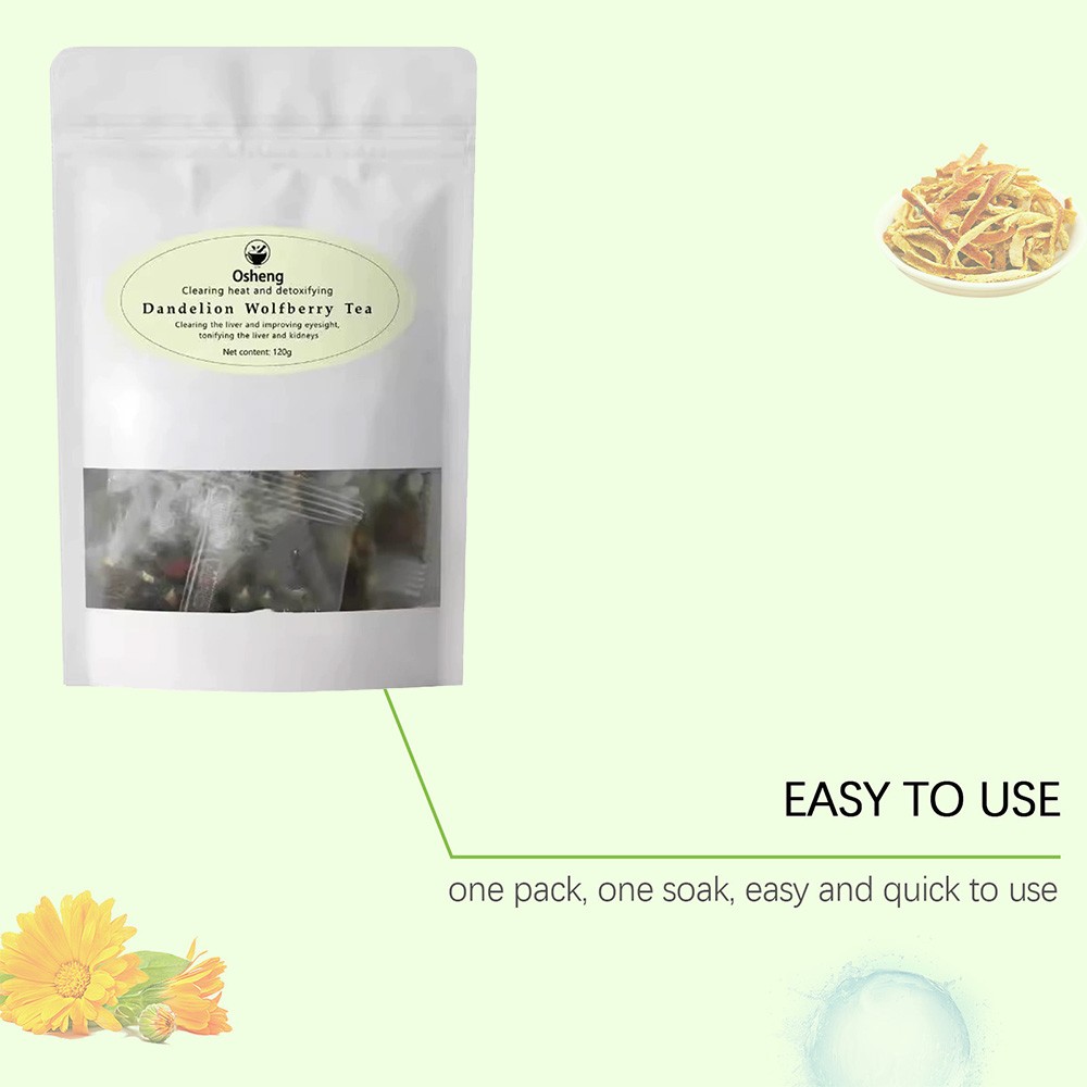 Dandelion Wolfberry Tea for Kidneys & Liver Herbal Blend for Detox & Wellness