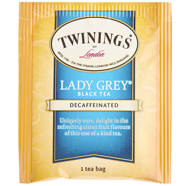 Twinings Lady Grey Decaffeinated Tea Bags – 20/Box