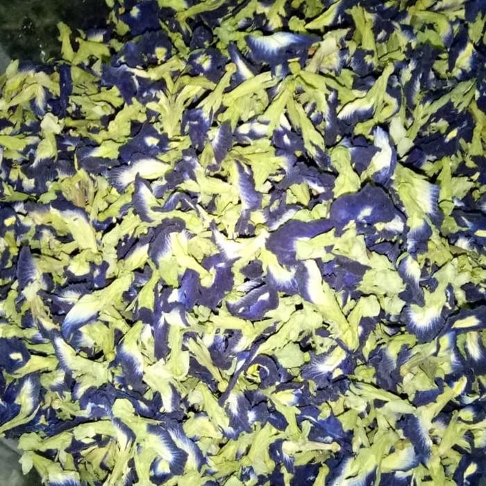 Butterfly Pea Blue Organic Tea Dried Flower Natural Herbal Drink 100% Pure Fresh