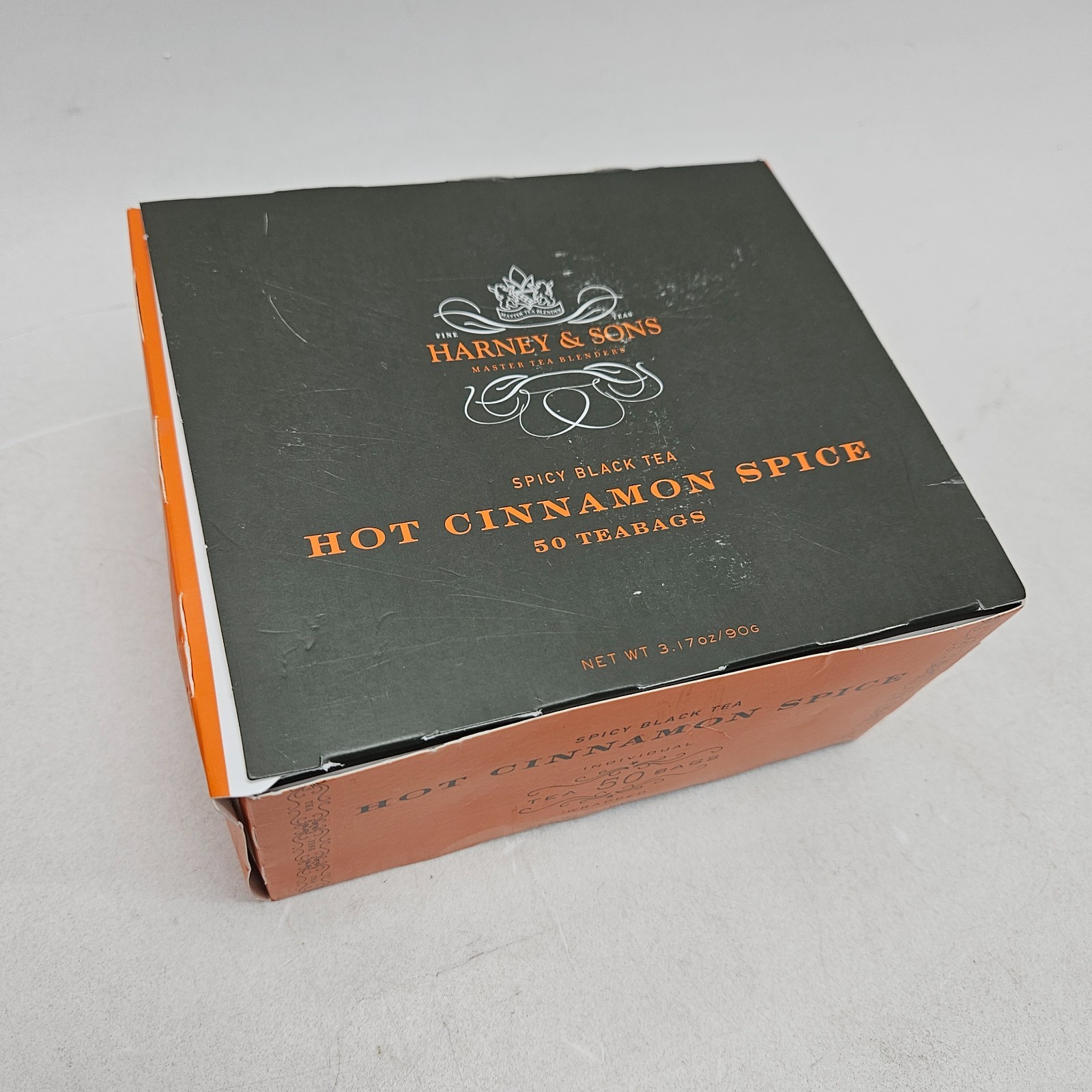Harney & Sons Spicy Black Tea, Hot Cinnamon Spice, 50 Tea Bags, 3.17 oz (90 g)