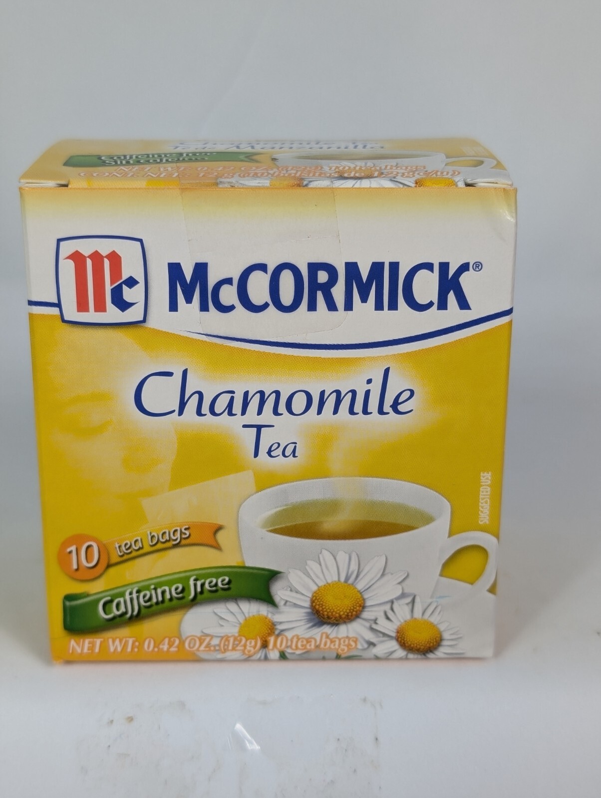 Lot Of 3 Boxes McCormick Chamomile Tea Caffeine Free 10 Bags Ea .42oz BB 1/9/25