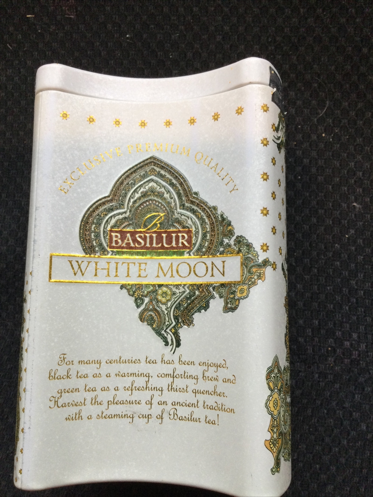 Basilur Oriental Collection Ceylon Green tea White Moon Empty Used