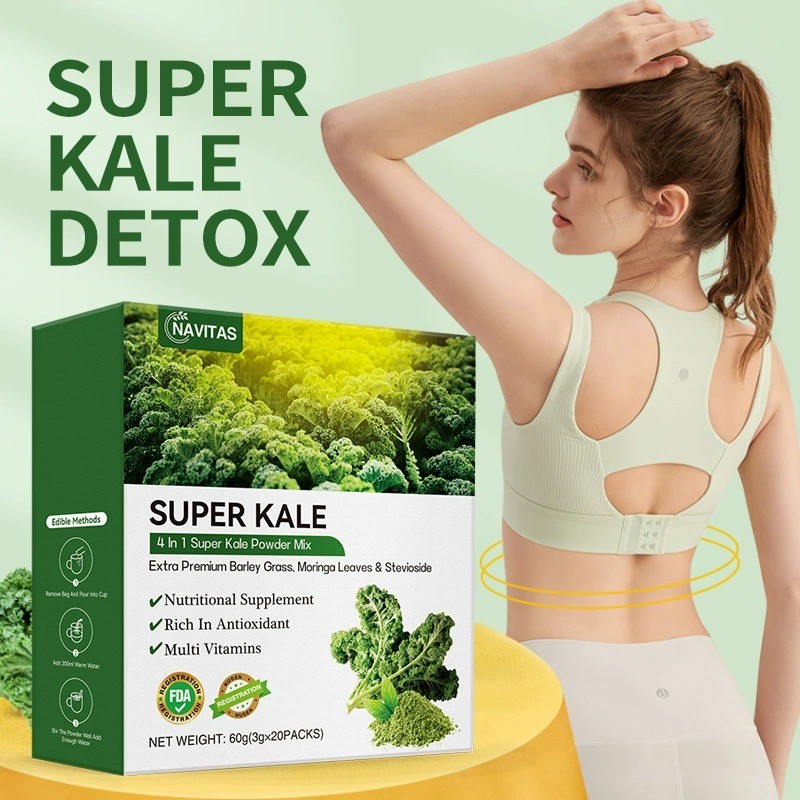 Super Kale Detox Tea Rich In Antioxidant Multi Vitamins-Body Management 20 Bags