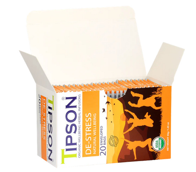 Tipson De-stress Natural Wellbeing20 Ceylon Tea Bags – 30g