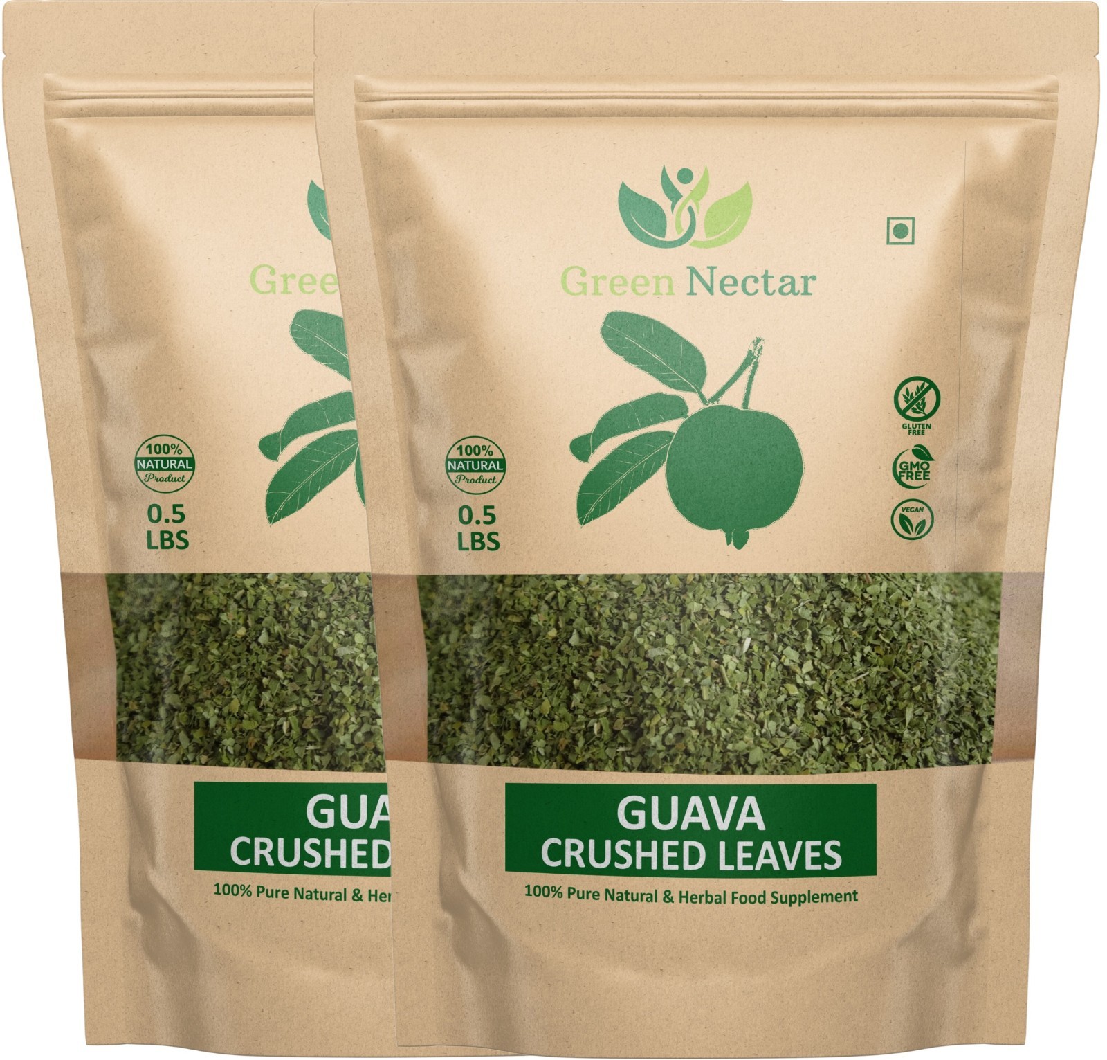 Guava Leaf Tea 8 oz | Crushed & Dried Leaves | Hair Growth, Skin & Nail Health