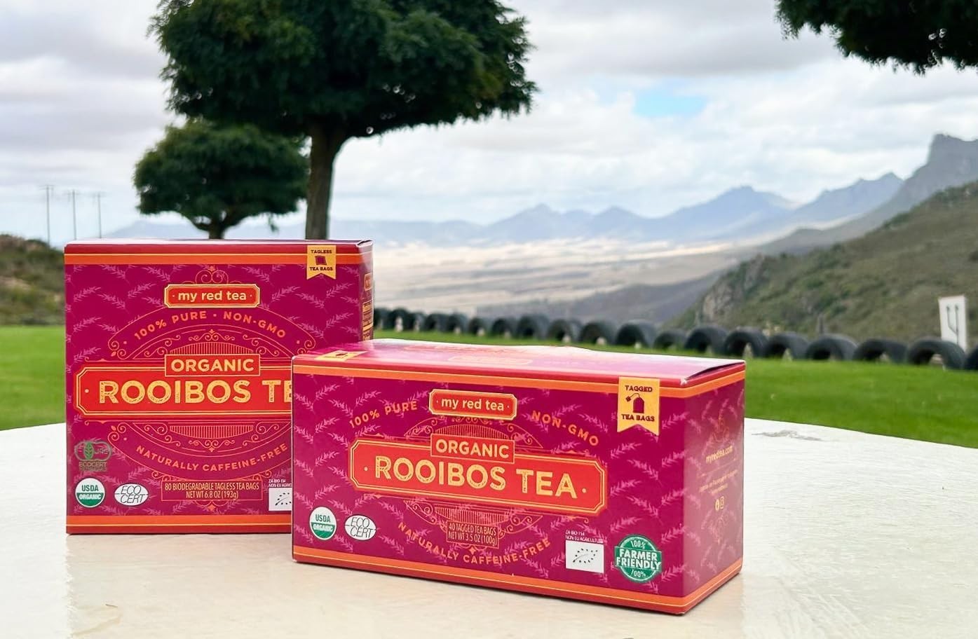 40 Count of Organic Rooibos Tea Bags – Natural, Sweet Flavor & Immune Support