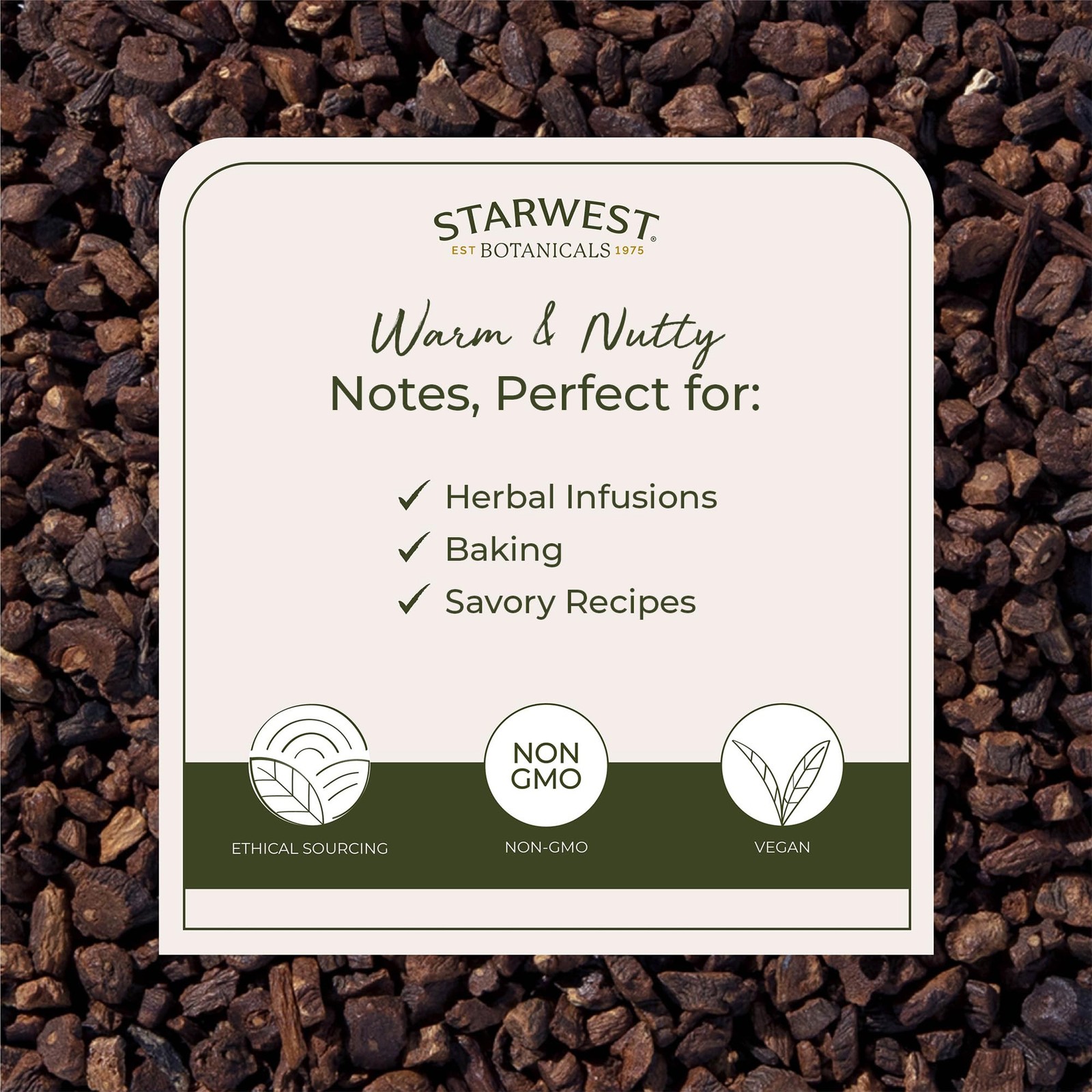 Starwest Botanicals Organic Roasted Dandelion 1 Pound (Pack of 1), No Color