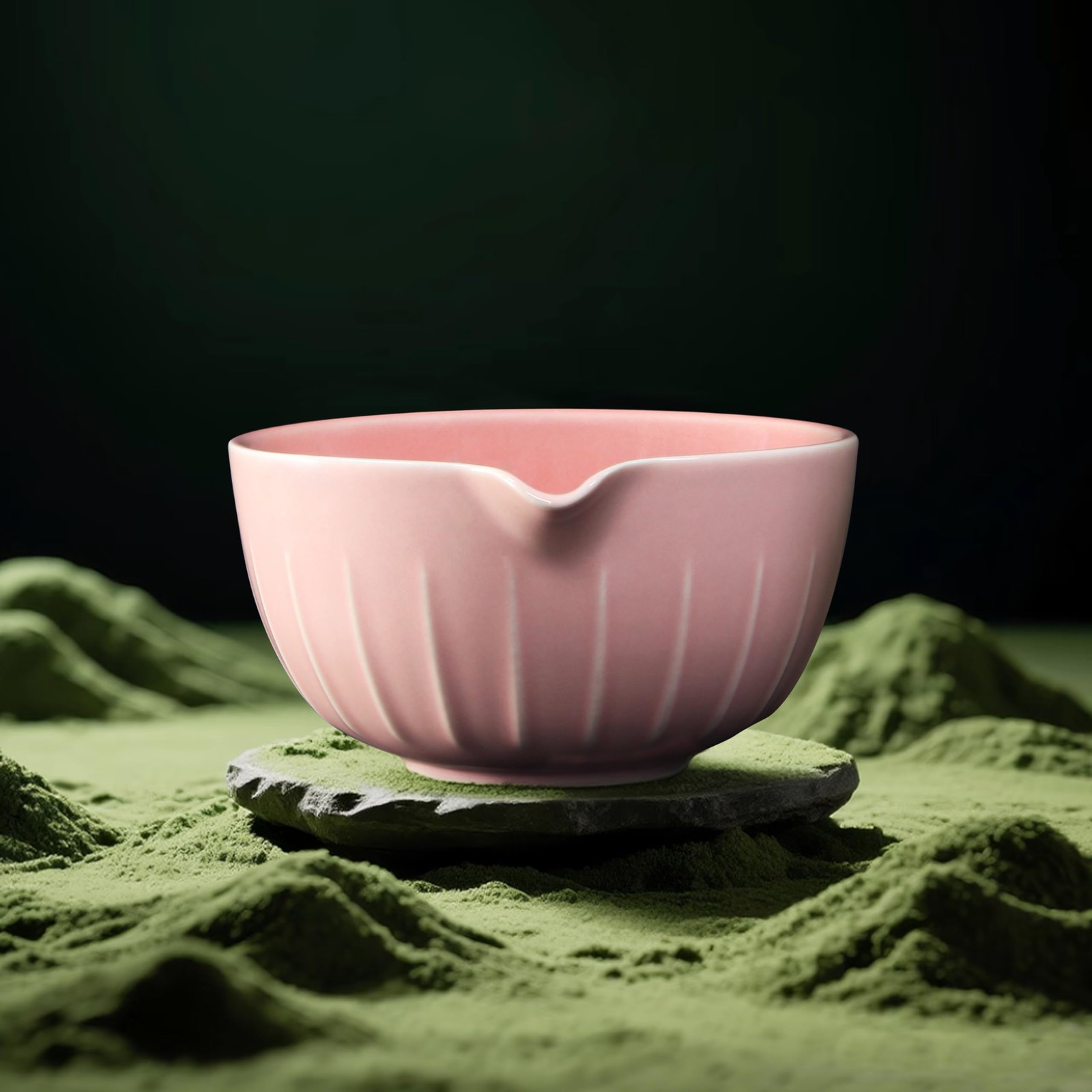 Matcha Tea Set 7 Piece Bamboo Whisk Bowl Ceremony Kit Japanese Pink Gift