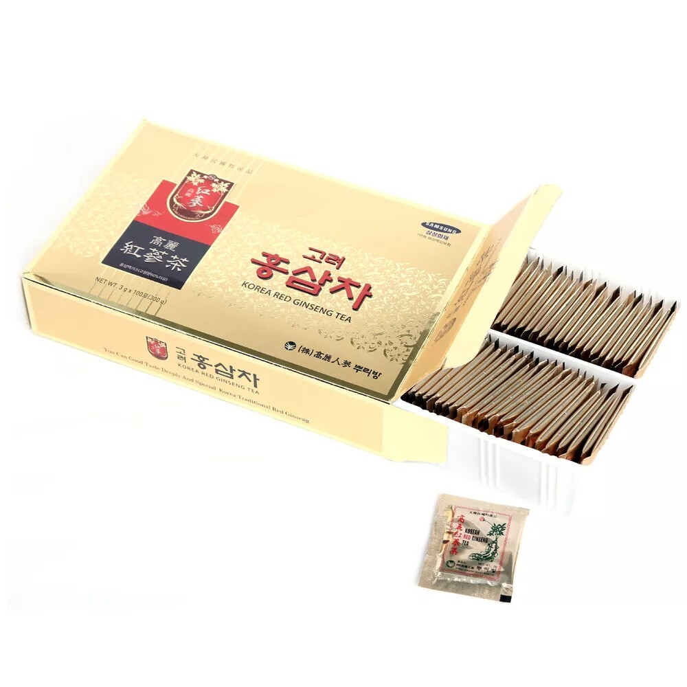 Anti Stress Fatigue Korean Red Ginseng Extract Red Ginseng Root Tea 3g x 100bags