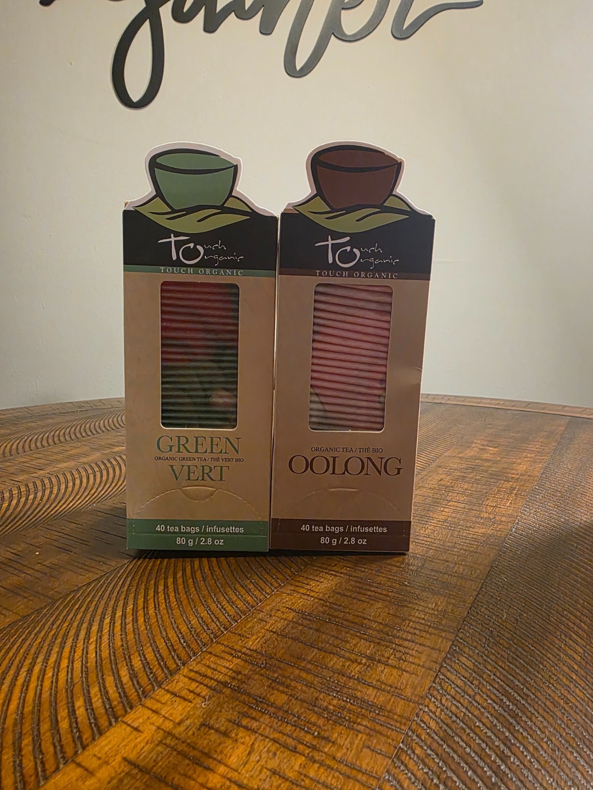 Touch Organic Green vert & OOlong Tea 2 x 40pk