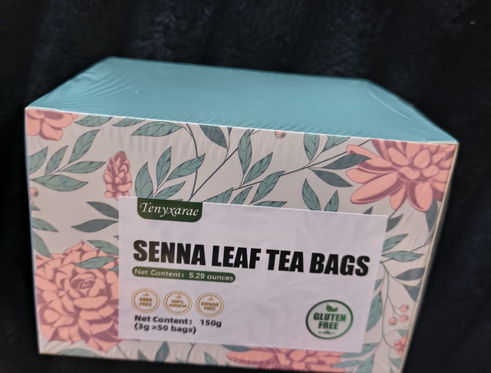 FreshDrinkUS Premium 50 Senna Leaf Tea Bags 100% Natural Pure Herbal