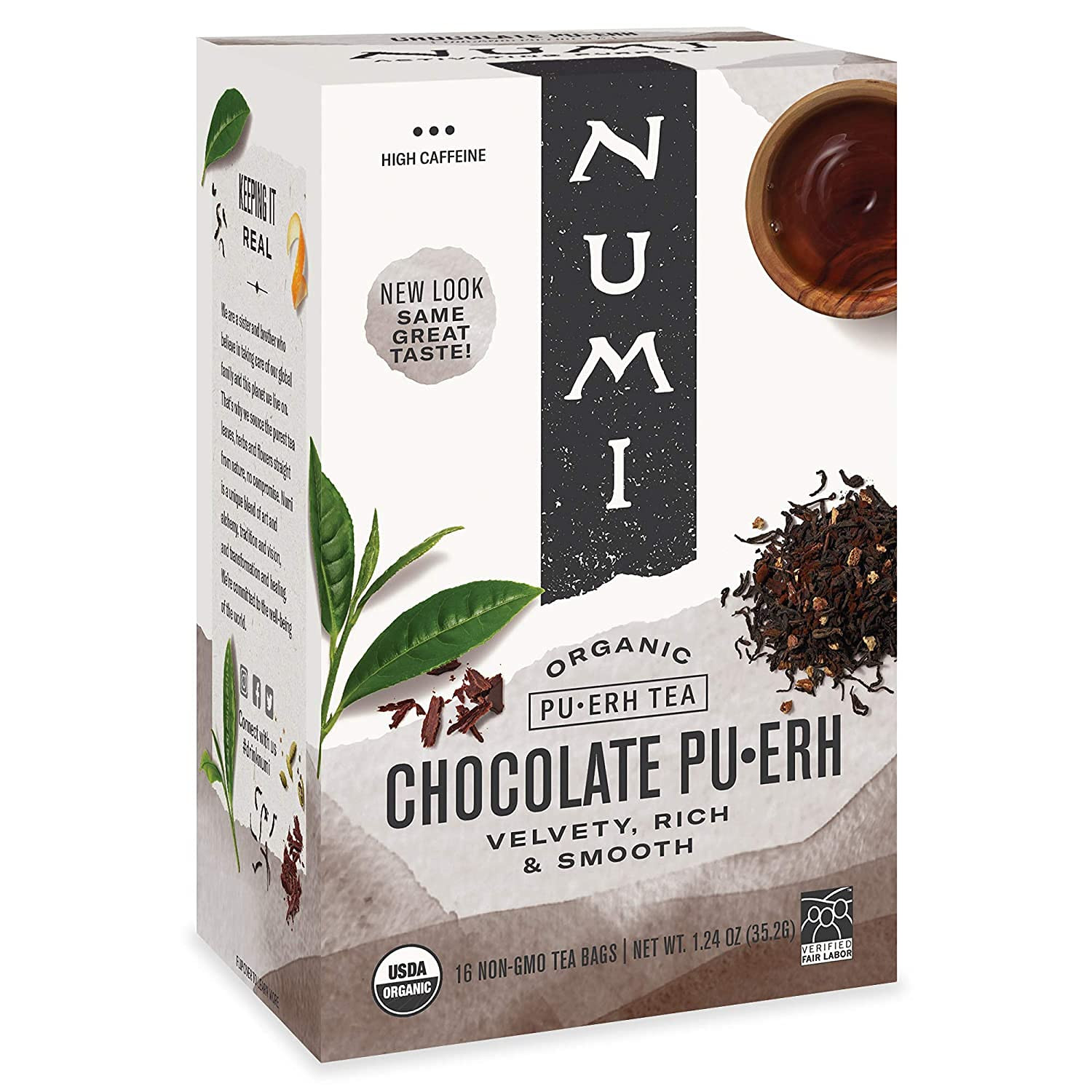 Numi Organic Emperor’S Pu-Erh Tea, 100 Tea Bags, Aged Fermented Yunnan Black Tea