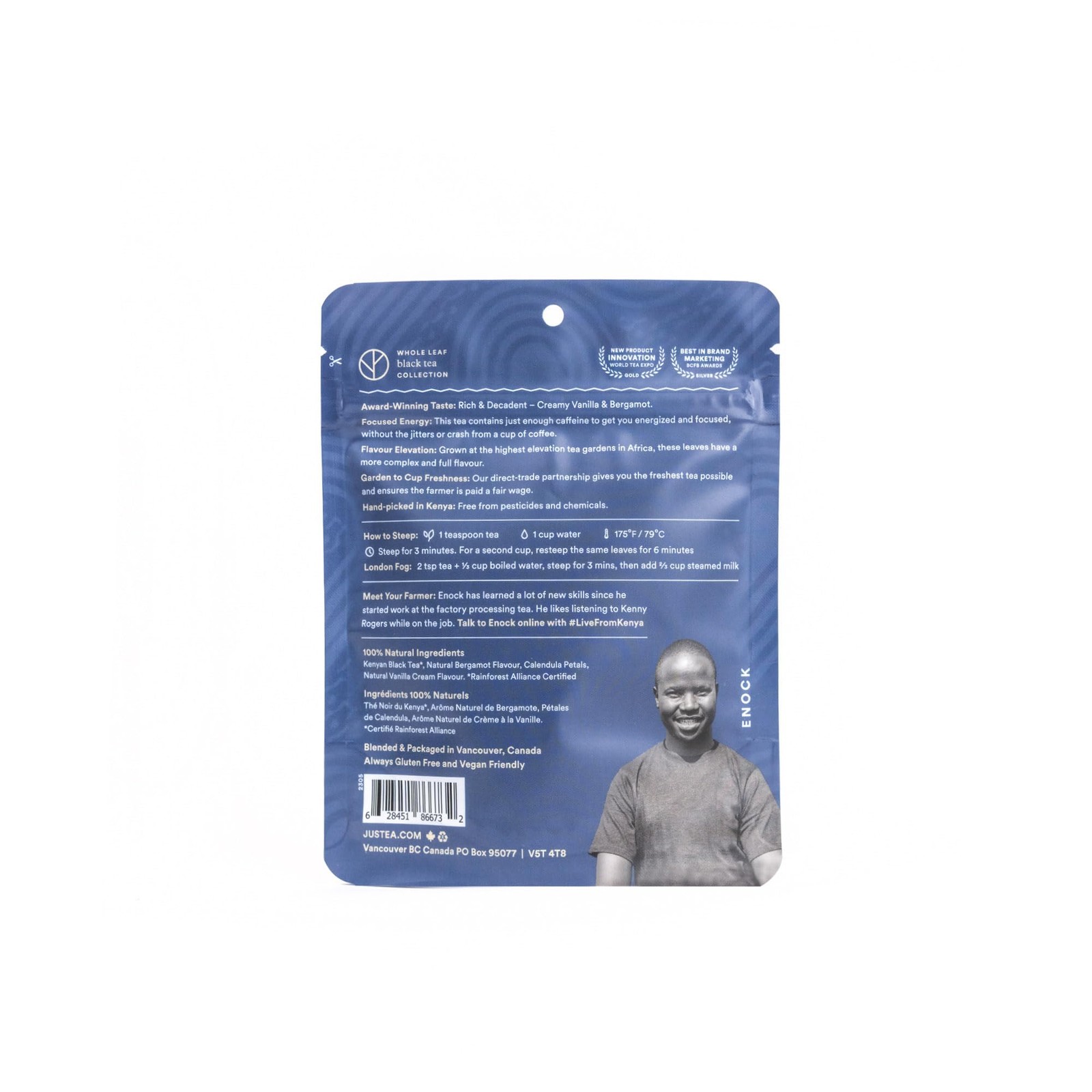 CREAM EARL GREY | Loose Leaf Black Tea | Recyclable Refill Pouch | 40+ Cups (…
