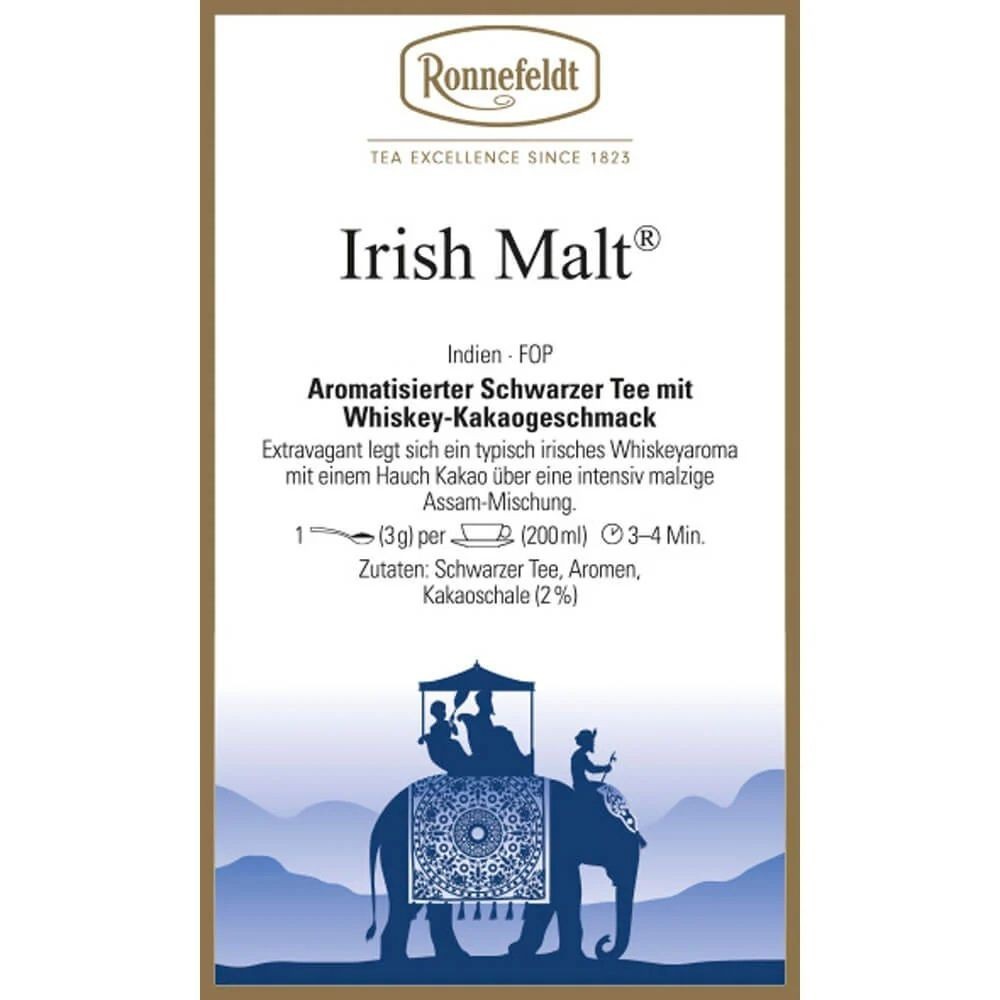 Ronnefeldt Loose Leaf Tea – Irish Malt (Irish Whiskey-Cream) – 100 g