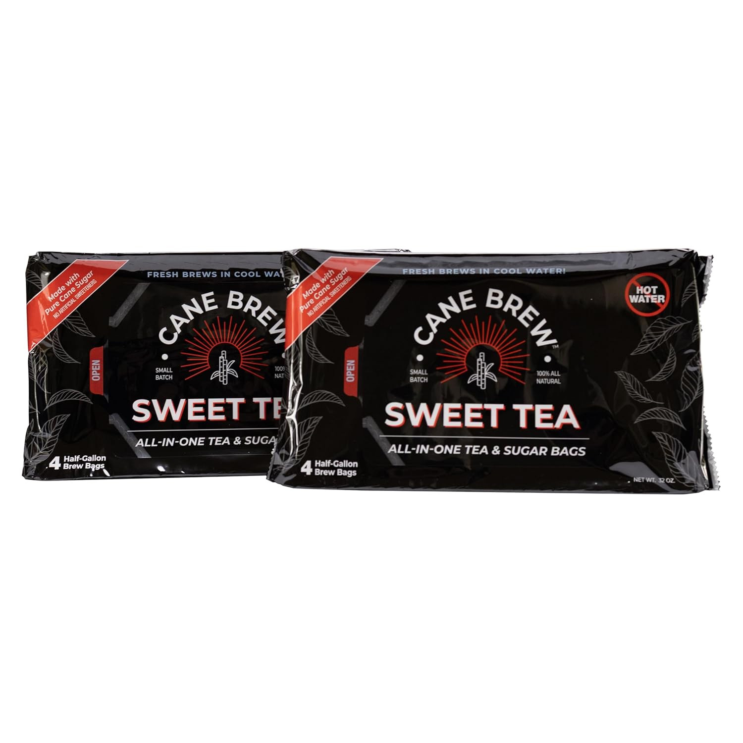 Sweet Tea – Southern Black Iced Teas, Family Size – No Boil, Zero Mess – Cold Br