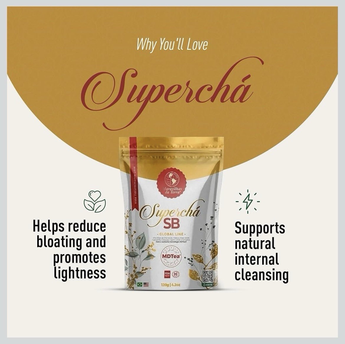 MDTea Superchá Natural Herbal Tea Blend
