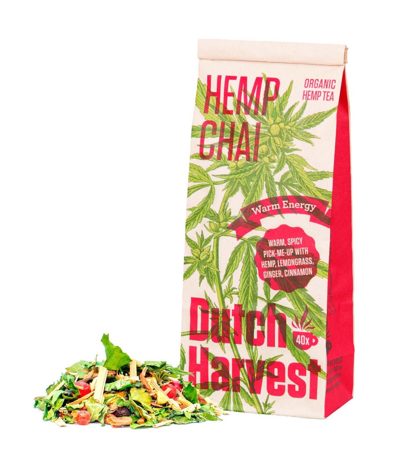 Dutch Harvest – HEMP CHAI – A warm, spicy pick-me-up – Organic 