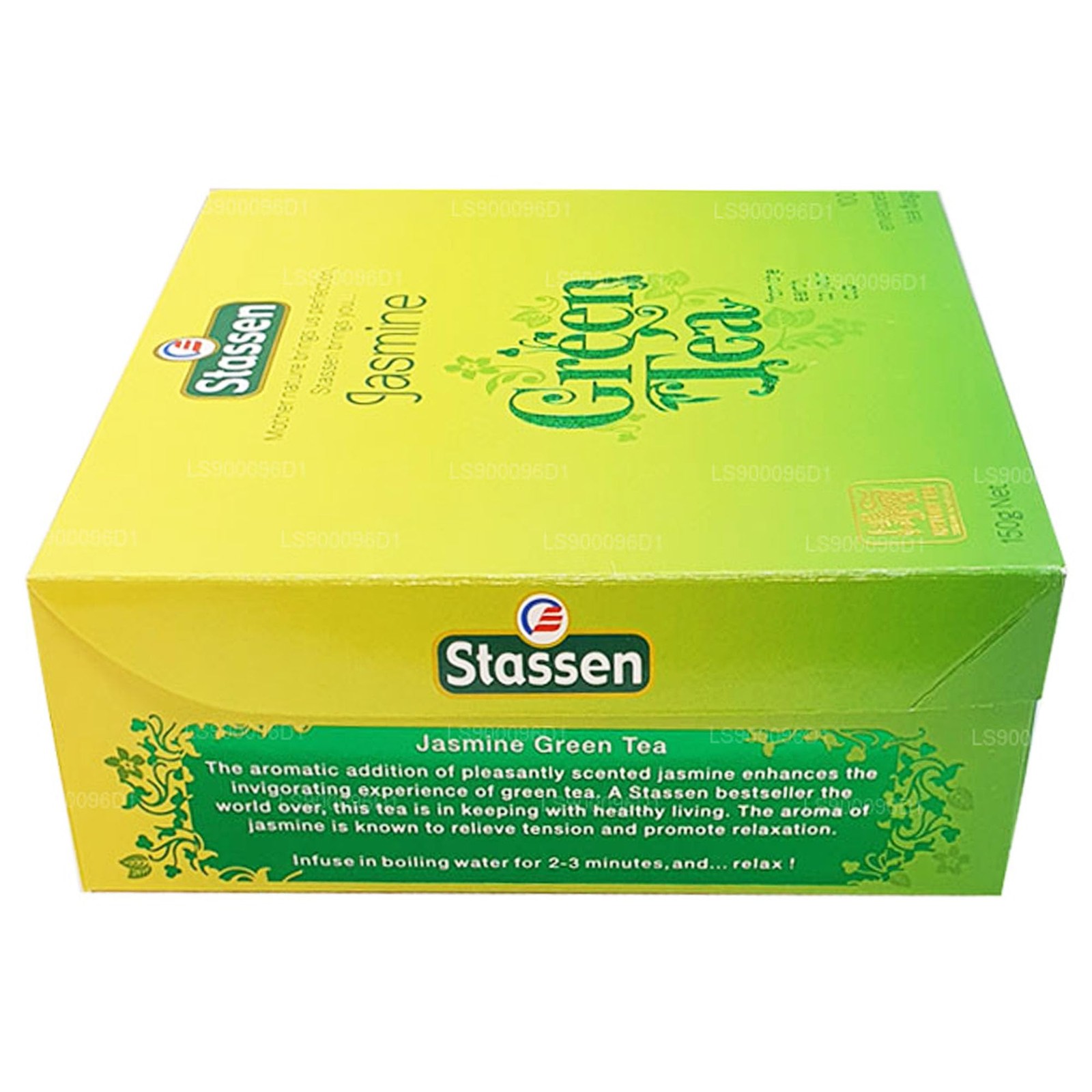 Stassen Pure Jasmine Green Tea, 100 Tea Bags 100 Count (Pack of 1)