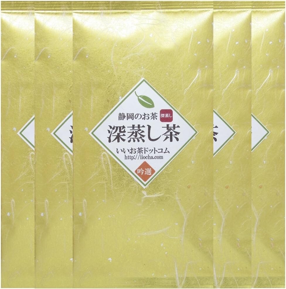 Premium Grade GREEN TEA LEAF FUKAMUSHI SENCHA 100g X 5 SHIZUOKA Japan