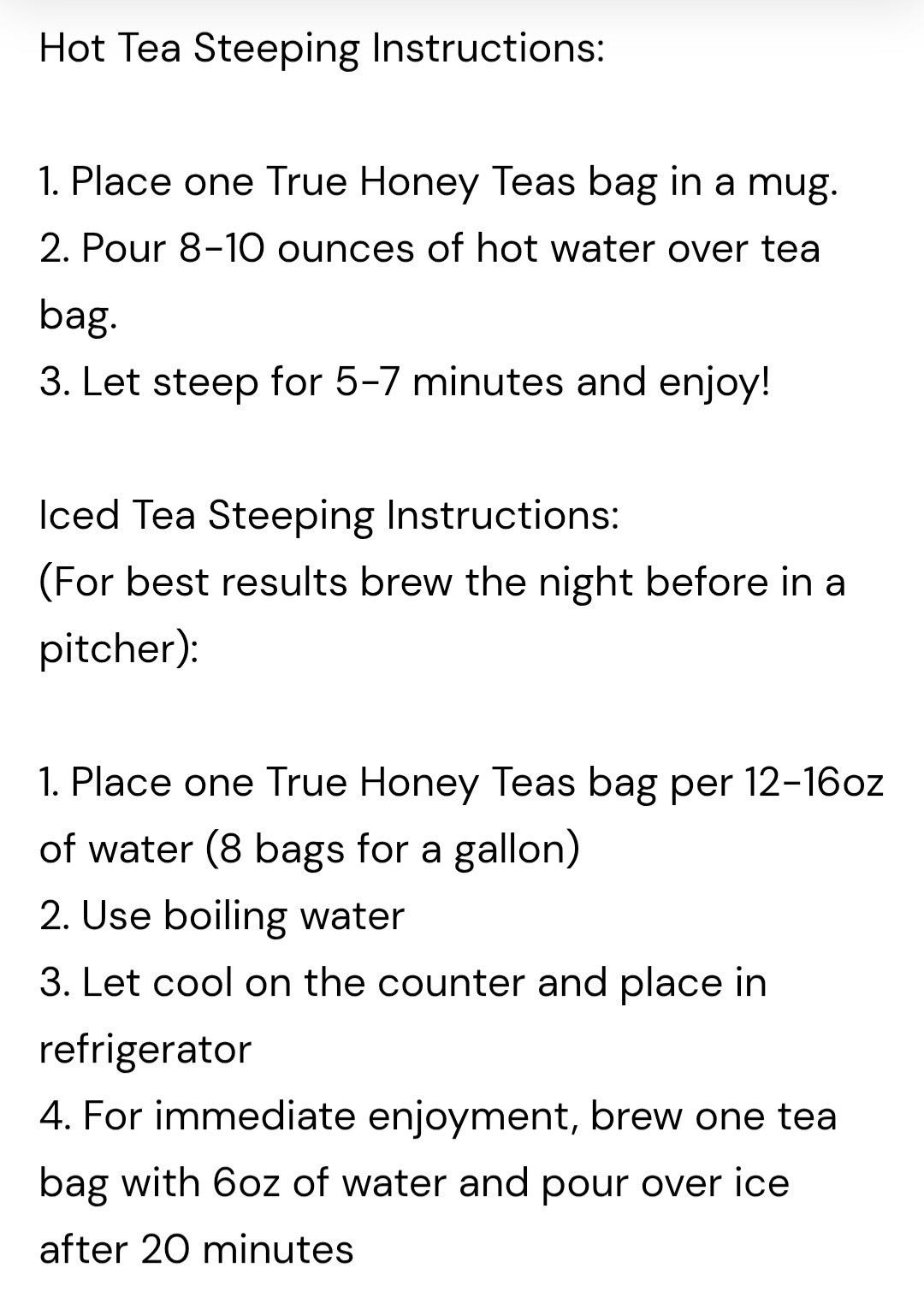 True Honey Teas Lavender Lemonade Herbal Tea Bags Organic Caffeine Free 24 Pack