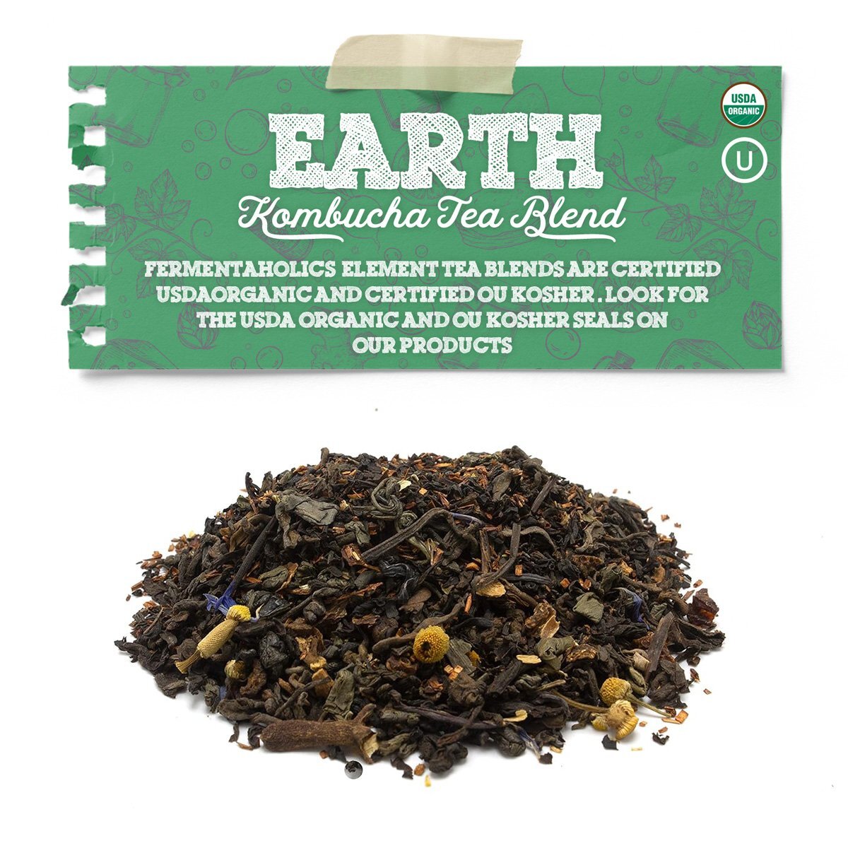 Earth Blend, Element Kombucha Tea Blends – Perfect for Brewing Kombucha