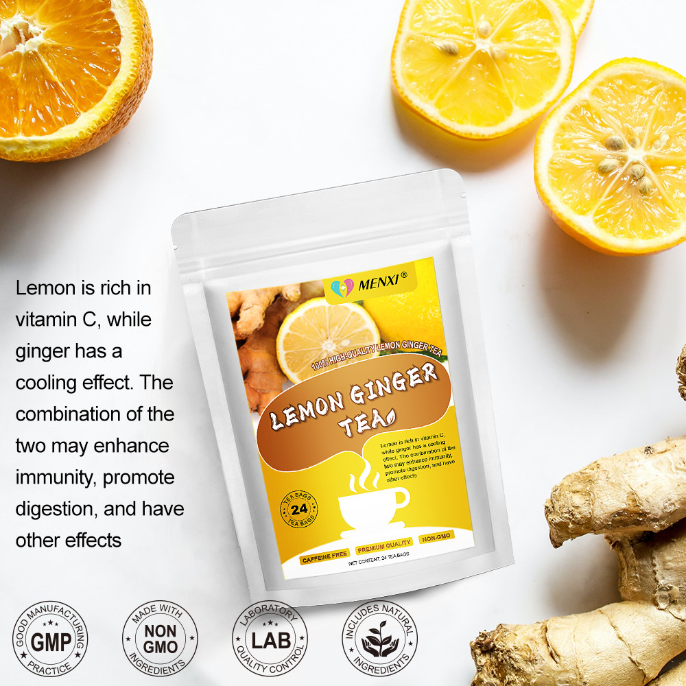 Lemon Ginger Turmeric Lemon Ginger Herbal Tea Bags | Premium Loose leaf