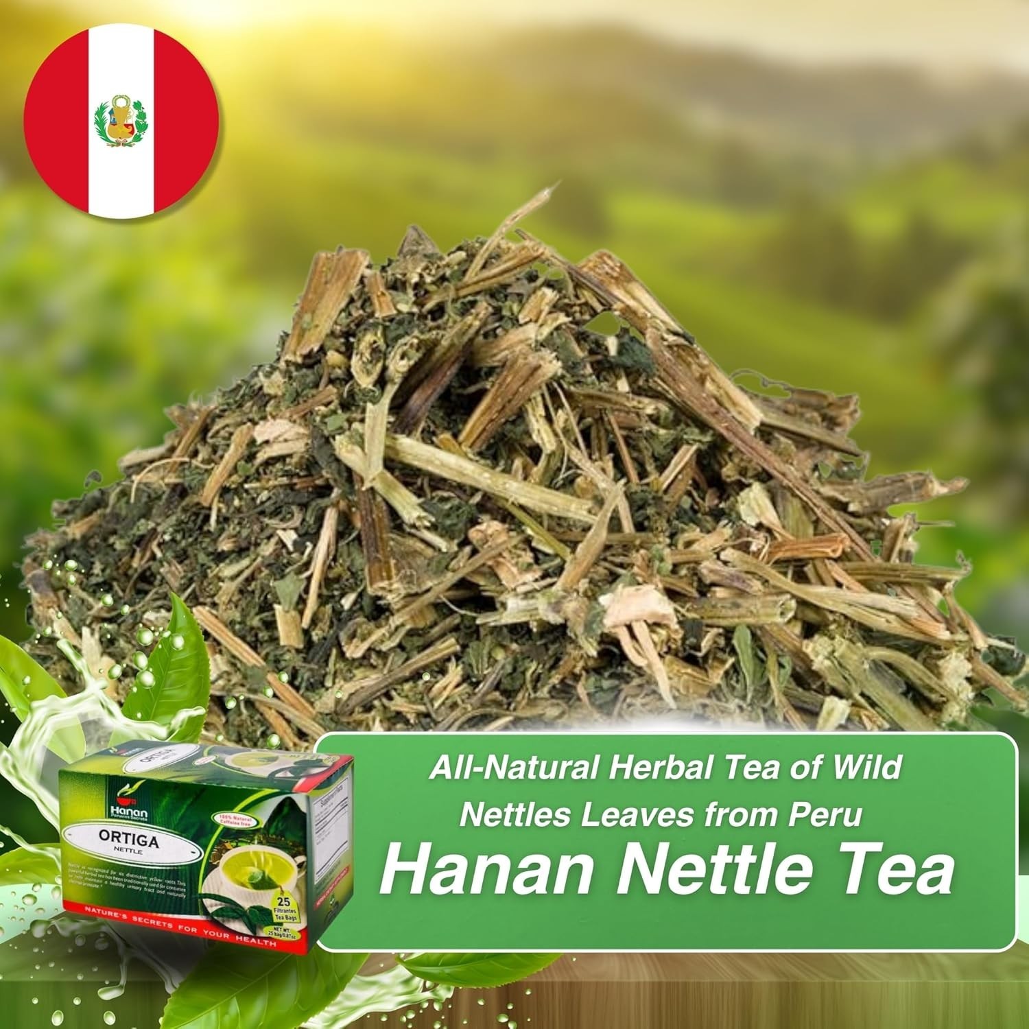 Nettle Tea – 25 Tea Bags of Stinging Nettle Leaf and Root – All-Natural Herba…