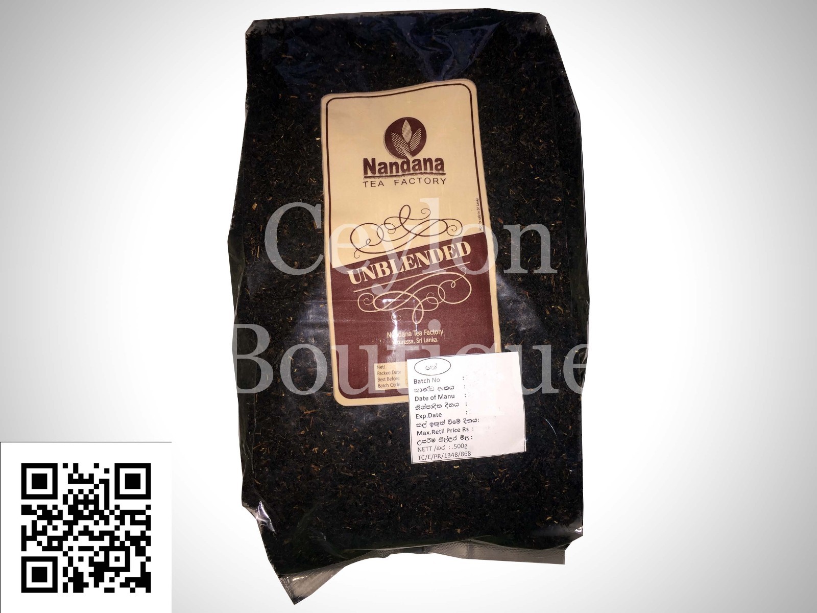 Pure Ceylon Tea – Unblended 500g Loose Leaf Black Tea from Low Grown Sri Lanka