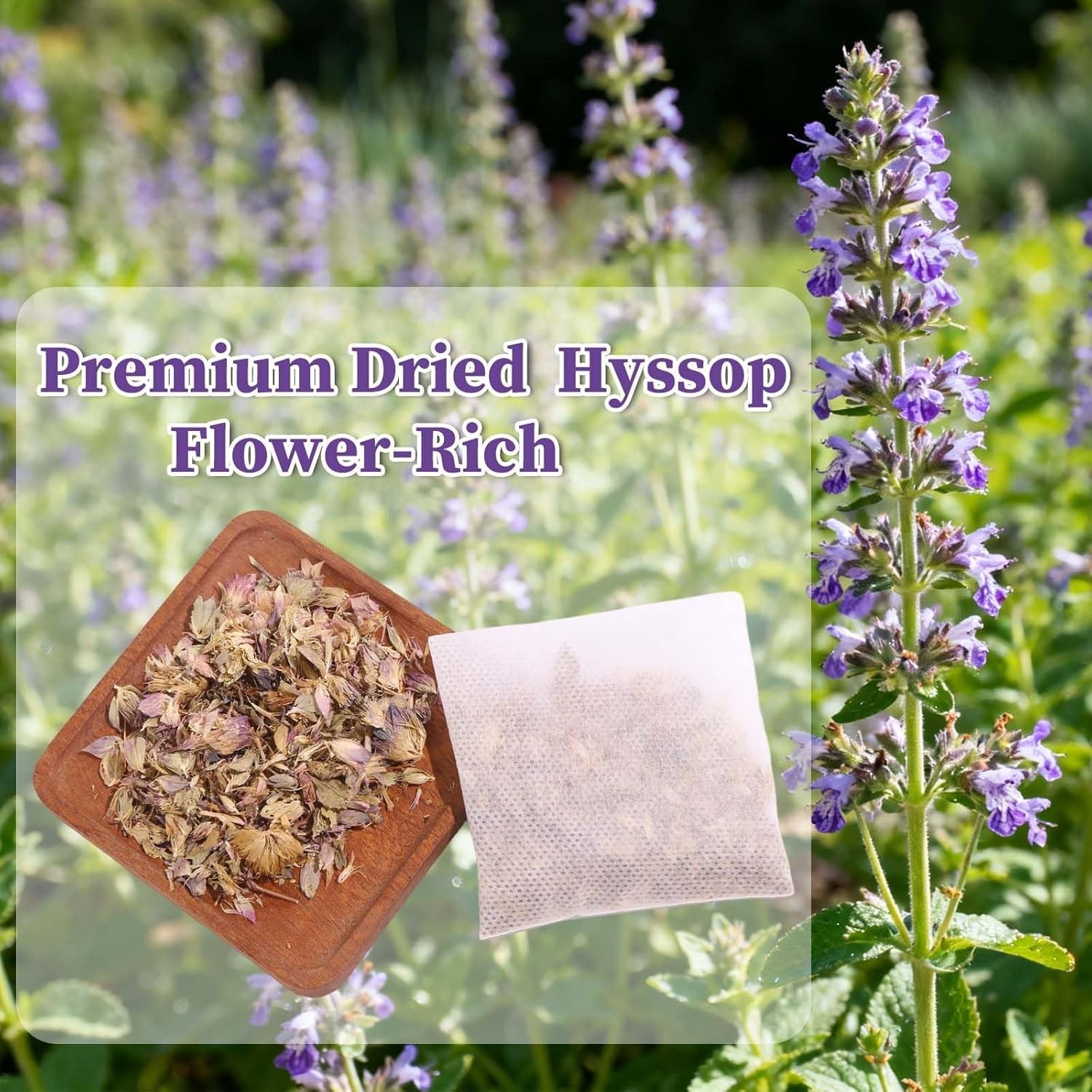 Hyssop Tea Bags – 30 Count, Caffeine-Free for Relaxation & Digestion