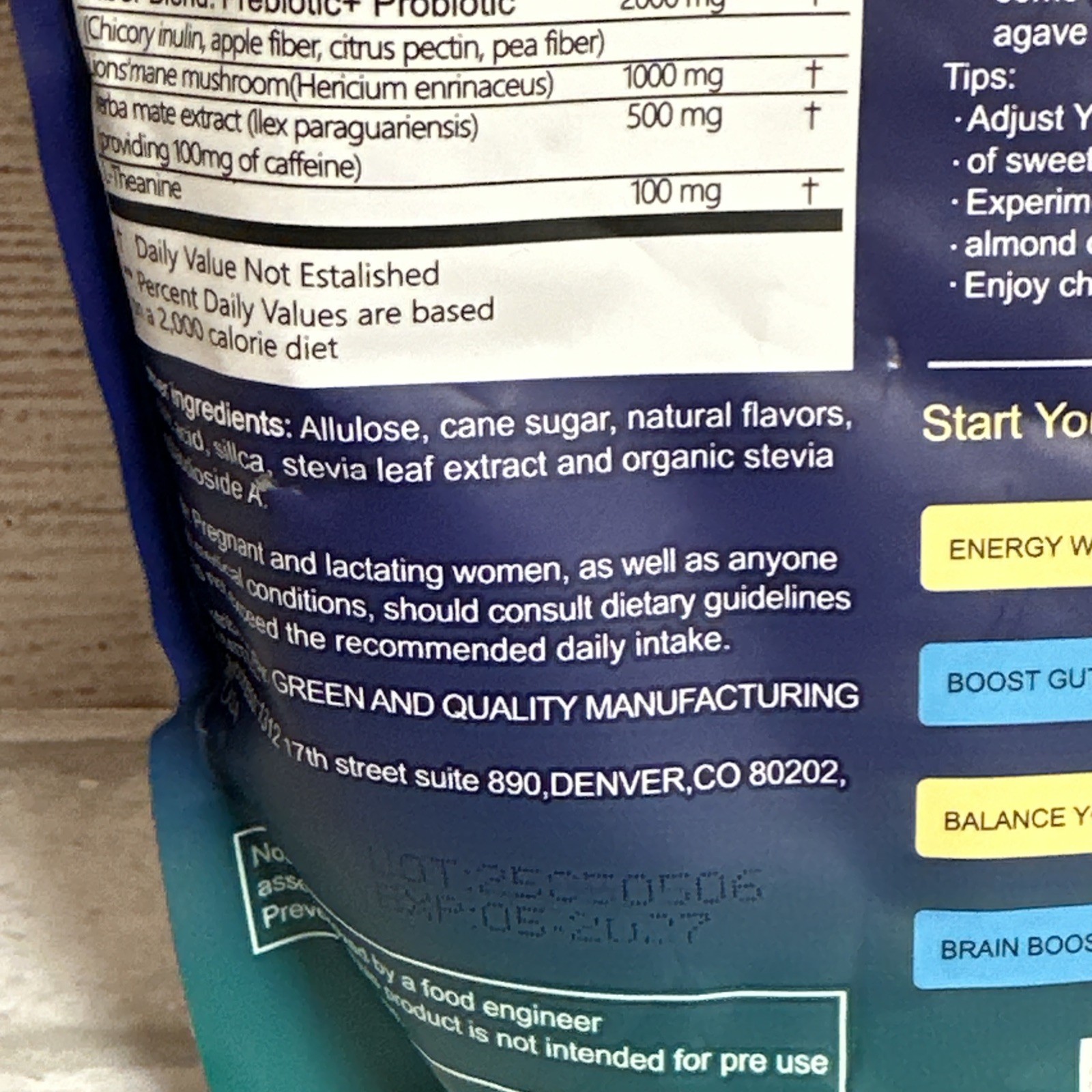 Yerba Magic Peach Mango 30 Servings Energy Focus Powder 05/2027