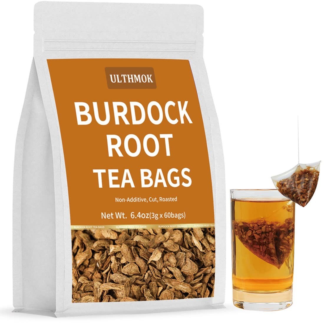 Sustainably Sourced Burdock Root Tea Bags – 60 Count, Earthy Flavor Experience