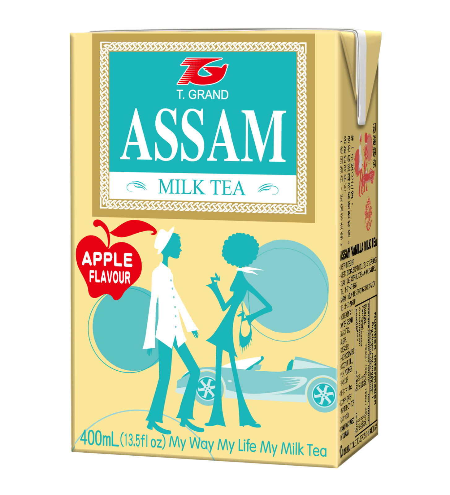 Assam Beverages Black Tea and T. Grand, 13.5 Fl Oz, 24 Count