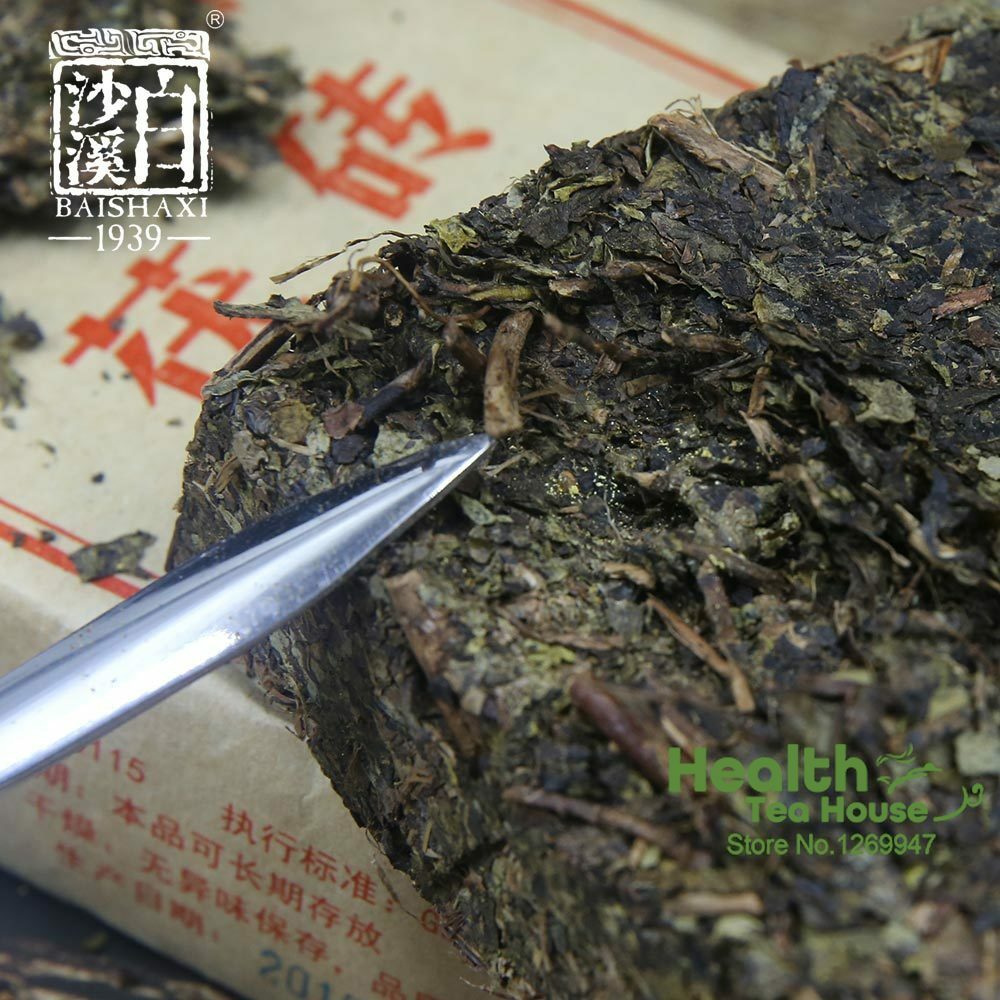 300g Anhua Fu Brick Dark Tea Golden Flower Herbal Energy Tea for Men Women