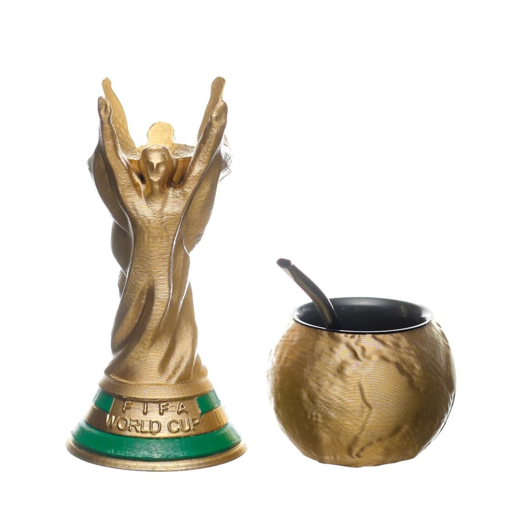 Mate Copa Del Mundo. 3D Pla. World Cup. Qatar. Mundial Futbol. Messi Argentina